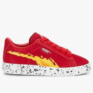 PUMA Kids Boys Patrol X Suede Lace Up Sneakers Shoes Casual - Red size 6c